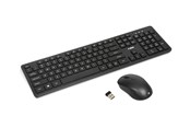 Tastatur - iBOX Workstation Pro Kit - Tastatur & Mus sæt - Nordisk - Sort - IKM5010W