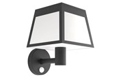Lamper - EGLO ALTILIA SOLCELLE VÆG M/SENSOR SORT/HVID - 901073