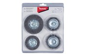Bor & bits - Makita D-65729 Wire Wheel Brush 4 Pieces - D-65729