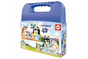 Puslespil - Educa Puzzle Suitcase 2x48 - Bluey - 80-19831