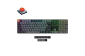 Tastatur - Keychron K5 v2 RGB QMK Wireless Hot Swap QMK - Low Profile 2.0 Red - Gaming Tastatur - Nordisk - Sort - K5X-H1Z-BO
