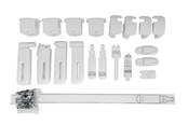 Baby Udstyr - BabyDan Fittings til FlexiFit Metal/Ebba sikkerhedsgitter, Metal Hvid - 300332