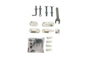 Baby Udstyr - BabyDan kasse med fittings til MultiDan/Liva sikkerhedsgitter metal, Hvid - 300339