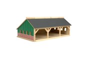 Trælegetøj - Kids Globe Agricultural shed 3 compartments Small 1:87 - 610491