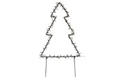 Boligindretning - NORDIC WINTER Metal christmas tree - 75 cm 130 LED lights - 780-041