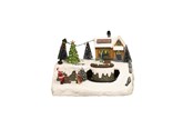 Boligindretning - NORDIC WINTER Christmas town "Treehouse Town" w/lights & music - 780-521