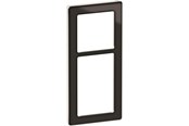 Lauritz Knudsen - LK FUGA Pure 66 Design ramme 2½ modul, sort/hvid glas - 560D4025