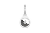 Mobil - Andet Tilbehør - FIXED Silky Silicone Apple AirTag Keychain Case White - FIXSILD-756-WH