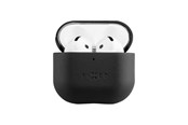 Mobil - Covers & Cases - FIXED PodsLeather Case for Airpods 4/4 ANC Black - FIXLP-1473-BK
