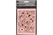 Kreativitet & Hobbyartikler - Creativ Company - Patterned cardboard Light red 10 pcs. - 216919