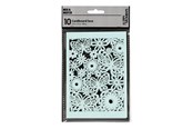 Kreativitet & Hobbyartikler - Creativ Company - Patterned cardboard Light blue 10 pcs. - 216918