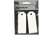 Hobby artikler - Creativ Company - Manila Labels Off-white 20 pcs. - 234022