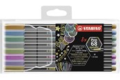 Skrive- og Tegneværktøjer - STABILO Pen 68 Metallic - Felt-tip pen - Set of 8 pieces - 6808/8-11