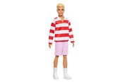 Dukker & Tilbehør - Barbie Fashionista Ken Dukke Røde & Hvide Striber - HYV01