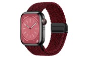 Smartwatch - Tilbehør - Lippa Apple Watch Nylon Rem inkl. Magnetisk Lås 38/40/41 mm - Rød - LPAW141