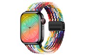 Smartwatch - Tilbehør - Lippa Apple Watch Nylon Rem inkl. Magnetisk Lås 42/44/45/46/49 mm - Flerfarvet - LPAW142