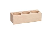 Kreativitet & Hobbyartikler - Playwood - Tealight holder Rectangle Beechwood - SL204E