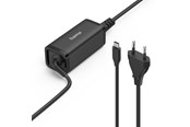 Strømkabel (ekstern) - Hama Notebook Power Supply USB-C Gan 100-240V 5-20V/65W - 00200023