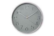 Boligindretning - Hama Corsica Wall Clock 30 cm Silver - 00185874