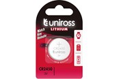 Batteri - UNiROSS Uniross Lithium CR2450 - U1CR2450