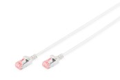 Netværkskabel - DIGITUS CAT 6 U-FTP Slim Patch Cord - 10m - Grå - 10m - DK-1624-100S