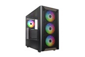 Kabinet - Montech XR Wood Black - Kabinet - Miditower - Sort - XR Wood (B)