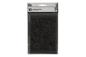 Kreativitet & Hobbyartikler - Creativ Company - Patterned Cardboard Black 10 pcs. - 216912