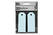Papir, Fotopapir og Etiketter - Creativ Company - Manila Labels Light Blue 20 pcs. - 234018