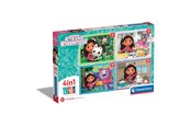 Puslespil - Clementoni Gabby’s Dollhouse 4-in-1 Super Colour Puzzles (12/16/20/24) - 21524