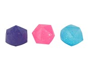 Små gaver til børn - Pocket Money Squeeze Sugar Glitter Diamond ball 6cm assorted - 621850