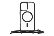 Mobil - Covers & Cases - OtterBox React Necklace MagSafe Apple iPhone 16 Black Crystal - clear/black - 77-96818