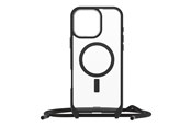Mobil - Covers & Cases - OtterBox React Necklace MagSafe Apple iPhone 16 Pro Max Black Crystal - clear/black - 77-96836