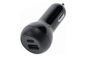 Mobil - Adaptere & Opladere - OtterBox Standard Car Charger 32W - 1 USB-C 20W + 1 USB-A 12W - black - 77-98235