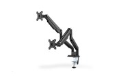 Skærmholder - DIGITUS DA-90395 stand - adjustable dual arms - for 2 LCD displays - matte black - DA-90395