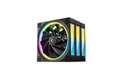Kabinet Køler - DeepCool FL12R Triple-Pack - Kabinet køler - 120mm - Sort med RGB LED lys - 34 dBA - R-FL12R-BKAPN3-G