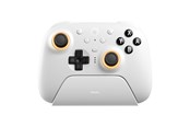 Spil tilbehør - 8BitDo Ultimate 2 Bluetooth - TMR - RGB - White - Nintendo Switch 1 & 2 - Wireless Controller - PC - RET00519