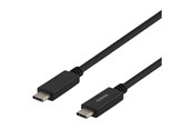 USB kabel - Deltaco USB-C Cable - 24 Pin USB-C to 24 pin USB-C - 3 m - USBC-2003M