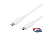 USB kabel - Deltaco USB-C Cable - USB-C to USB-C - 1 m - USBC-1407