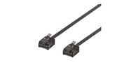 Netværkskabel - Deltaco patch cable - 15 cm - black - Sort - 0.1m - UUTP-2077