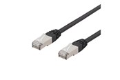 Netværkskabel - Deltaco LAN CAT 6 - F/UTP - Sort - 5m - SFTP-65UV