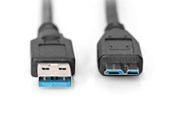 USB kabel - DIGITUS USB-A to USB Micro-B - 1m - AK-300116-010-S