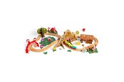 Trælegetøj - Bigjigs Wooden Monster Train Set 50pcs. - BJT612