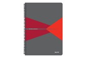 Blokke, Formularer & Notesbøger - Leitz Office notesblok A4 kvadreret, wireindbundet med PP-omslag, rød - 44951025