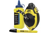 Måleværktøj - Stanley 0-47-681 FatMax chalk line 30m + 115g chalk + marker - 0-47-681