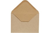 Konvolutter & Forsendelsesbokse - Creativ Company - Envelope Beige 11.5x15cm 10 pcs. - 217016