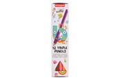 Kreativt Legetøj - Bruynzeel Triple Coloured Pencils Set 12 - 60518012