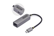 Netværksadapter (netkort, printserver mv.) - StarTech.com USB-C to Ethernet Adapter NIC 1Gbps - network adapter - USB-C 3.2 Gen 1 - Gigabit Ethernet + USB-C 3.2 Gen 1 - 1GPD3-USB-C-ETHERNET