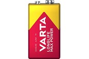 Batteri - VARTA Longlife Max Power 9V 1-Pack VLK - 4722614401