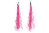 Kostumer - Boland - Earrings Festival Neon Pink 20cm - 64430