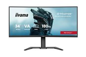 Skærm - 34" iiyama G-MASTER Red Eagle GCB3484WQSU-B1 - 3440x1440 - 180Hz - VA - GCB3484WQSU-B1
